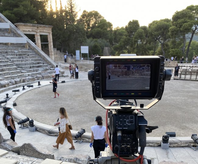 First Live Broadcast from the Ancient Theatre of Epidaurus © View Master Events